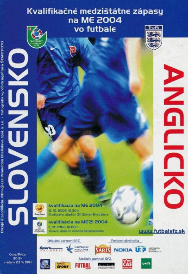 2002 - SLOVAKIA v ENGLAND
